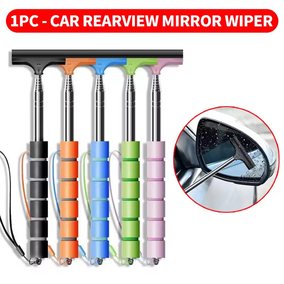 Car Mirror - Выдвижной портативный резиновый скребок-стеклоочиститель для зеркал