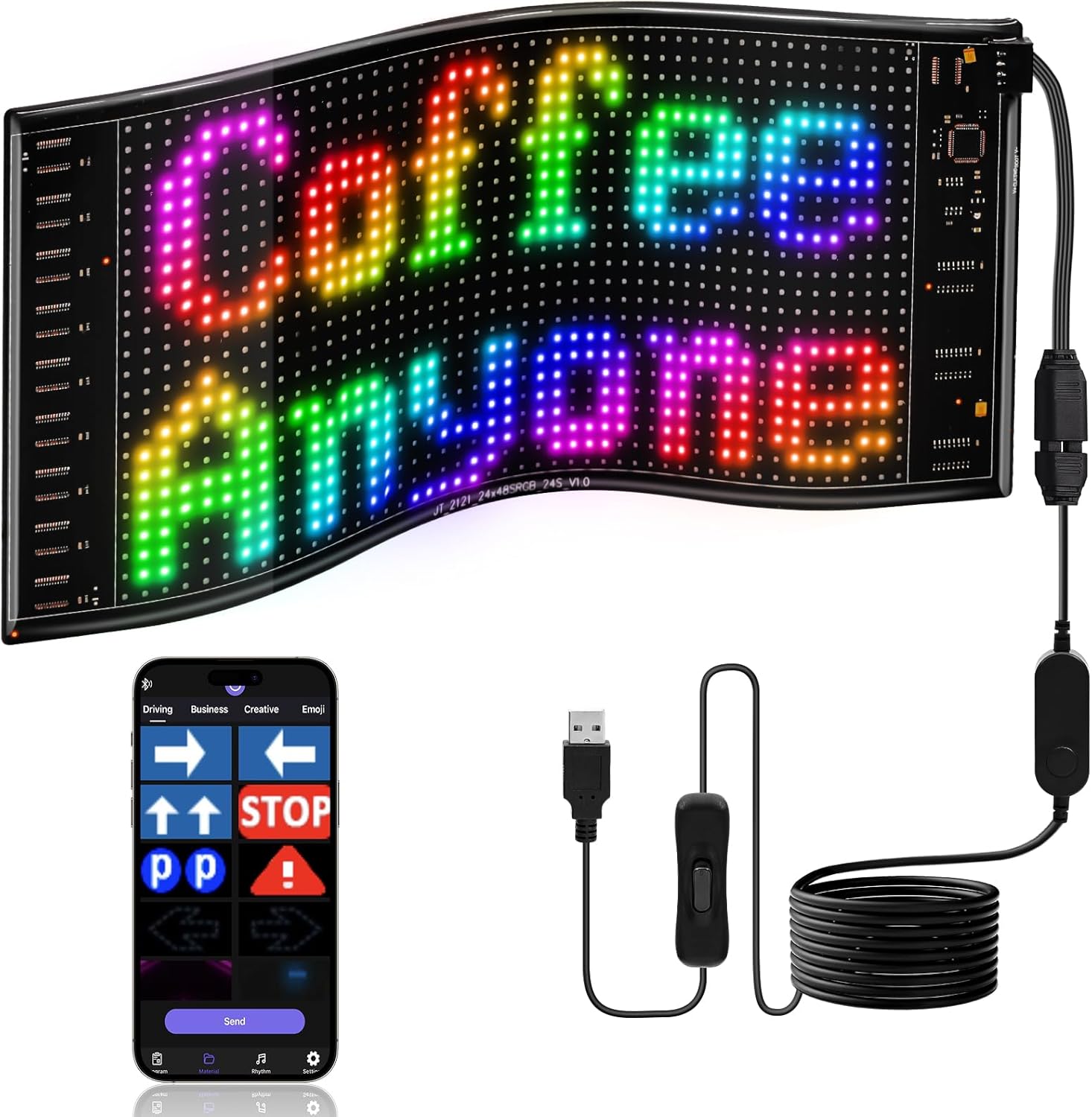Car Led Light - Светодиодная матричная пиксельная панель «сделай сам»,