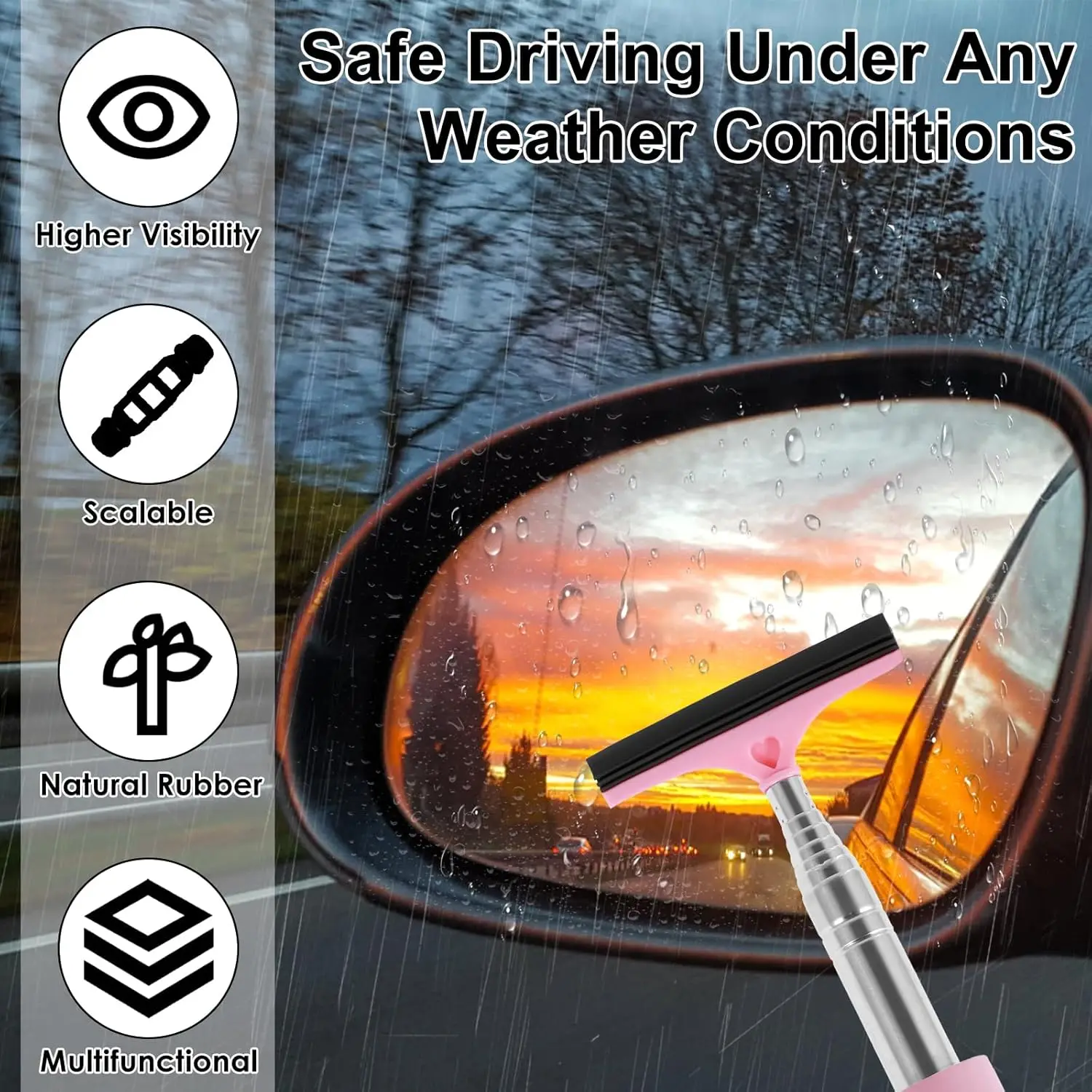 Выдвижной портативный резиновы – обзор и цена Car Mirror